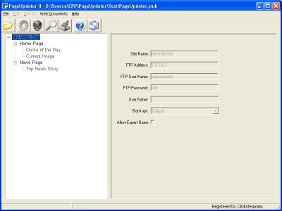PageUpdater II 1.0.4 screenshot