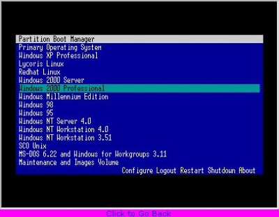Partition Boot Manager 1.07 screenshot