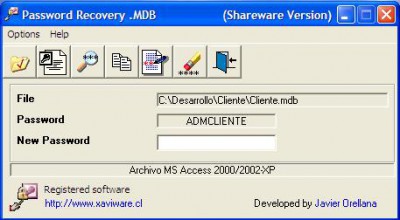 Password Recovery .MDB 2.5.1 screenshot
