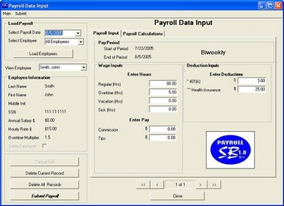 Payroll SB 2007 2.3.2 screenshot