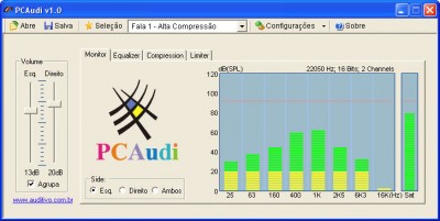 PCAudi 1.11.0 screenshot