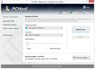 PCHeal 2.5.20.201 screenshot