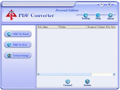 PDF Converter Personal Edition 2.2 screenshot