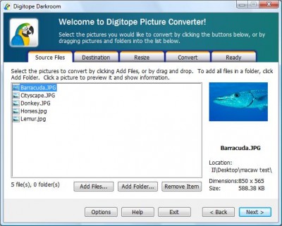 Picture Converter 1.2 screenshot