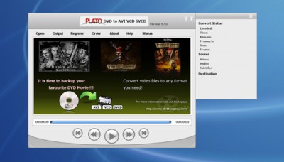 Plato DVD to AVI VCD SVCD Converter 5.63 screenshot