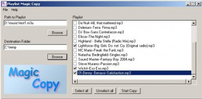 Playlist Magic Copy 1.0 screenshot