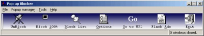 Pop up Blocker 6.0.6a screenshot