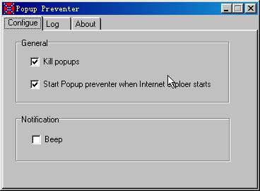 Popup preventer 1.20 screenshot