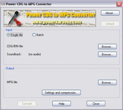 Power CDG to MPG Converter 1.0.23 screenshot