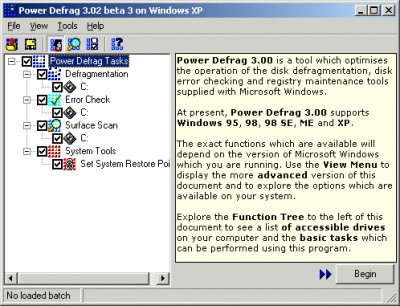 Power Defrag 3.02a screenshot