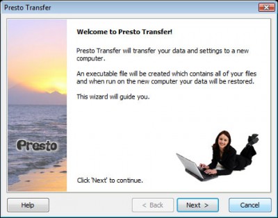 Presto Transfer Windows Calendar 3.42 screenshot