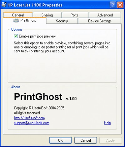 PrintGhost 1.1 screenshot