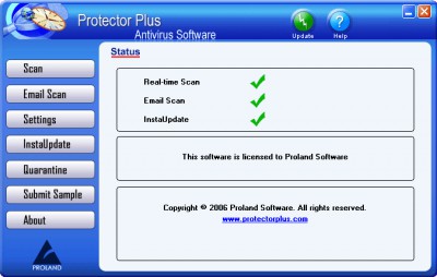 Protector Plus 2007 for Windows Vista 8.0.A02 screenshot