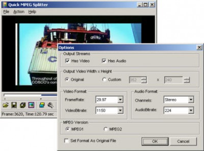 Quick MPEG Splitter 2.1 screenshot