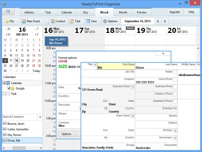 ReadyToPrint Organizer 5.027 screenshot