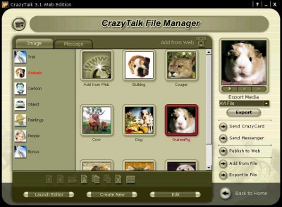 Reallusion CrazyTalk Home Edition 3.5 screenshot