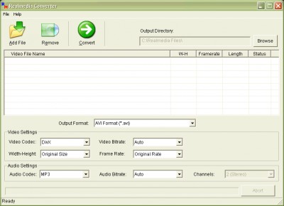 Realmedia Converter 2007 screenshot