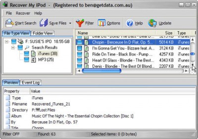 Recover My iPod 1.6.4.677 screenshot