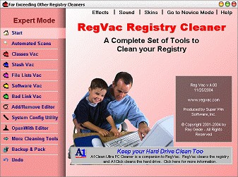 RegVac Registry Cleaner 5.02.14 screenshot