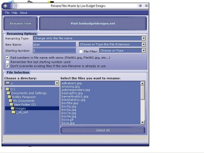 Rename Files Master 1.0 screenshot
