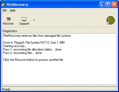 RiteRecovery 1.0.0847 screenshot