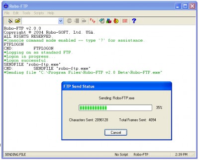 Robo-FTP 3.11.5 screenshot