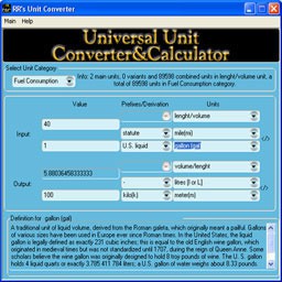 RRs Unit Converter 3.1 screenshot