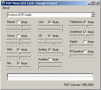 RSP Mixer OCX 1.0.0 screenshot