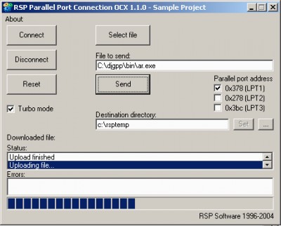 RSP Parallel Port Connection OCX 1.2.0 screenshot
