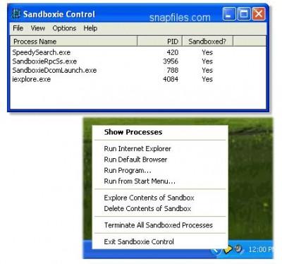 Sandboxie 2.84 screenshot