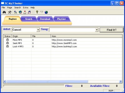 SC Free MP3 Seeker 2.0.0.4 screenshot