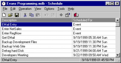 Schedule 3.5.34 screenshot