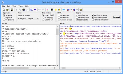 Scripts Encryptor (ScrEnc) 3.0.3.2 screenshot