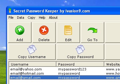 Secret Password Keeper 1.0.1 screenshot
