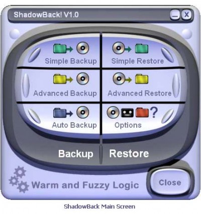 ShadowBack 1.52 screenshot ShadowBack 1.52 screenshot