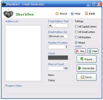 SharkGen 1.0.89 screenshot