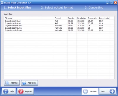 Skaya Video Converter 1.45 screenshot