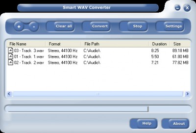 Smart WAV Converter 8.9 screenshot