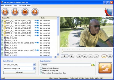 SoftPepper VideoConverter 1.2 screenshot