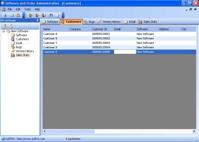 Software and Order Administration 3.8.0.3 screenshot