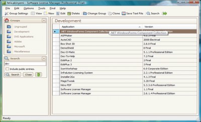 Software License Manager 4.0.0.0 screenshot