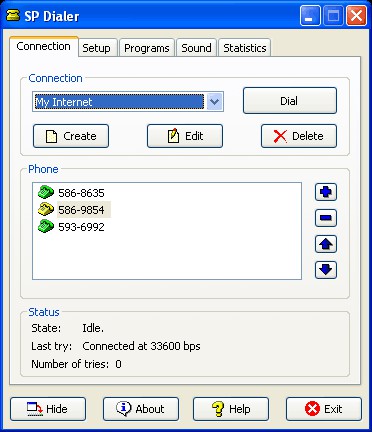 SP Dialer 1.40 screenshot