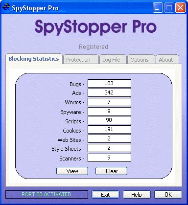 SpyStopper Pro 4.50 screenshot