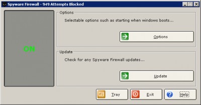 Spyware Firewall 1.1 screenshot