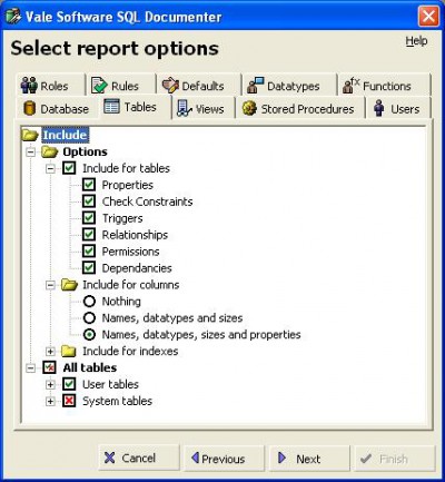 SQL Documentor 1.000 screenshot