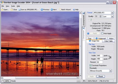 Stardust Image Encoder 2004 4.0.0.62 screenshot