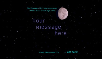 StarMessage - Moon Phases screensaver 5.4.3 screenshot