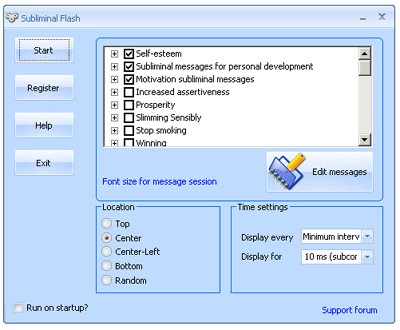 Subliminal Messages Flash 3.1 screenshot
