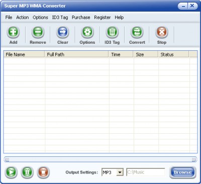 Super MP3 WMA Converter 1.00 screenshot