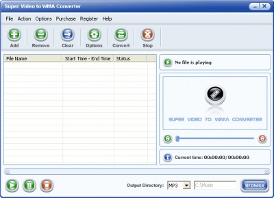 Super Video to WMA Converter 1.00 screenshot